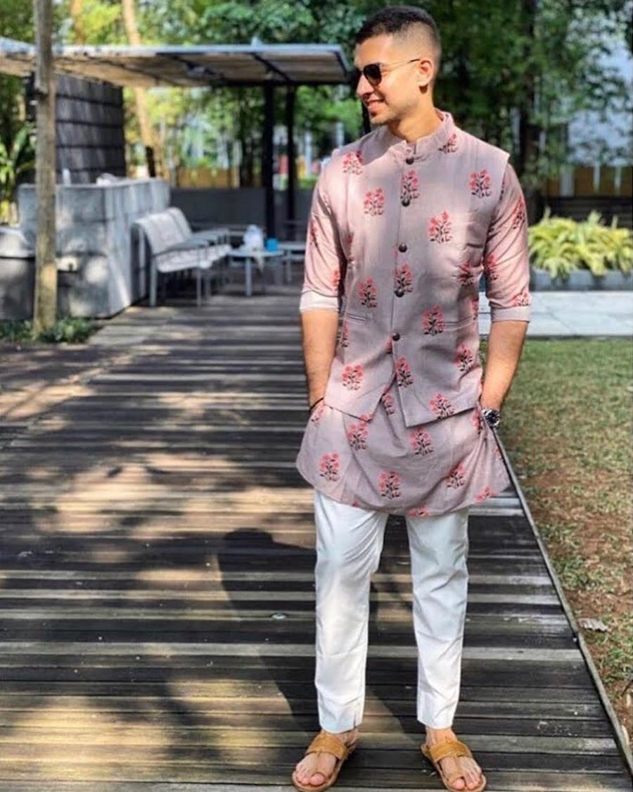 Printed suit