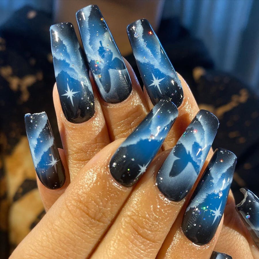 unique nail art for brides