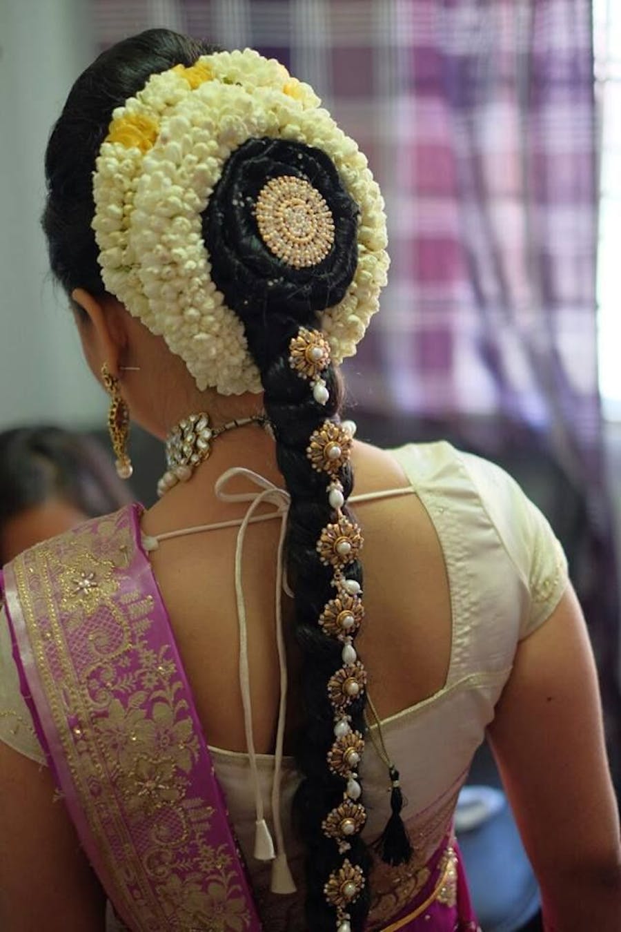 traditional engagement hairstyle for brides
