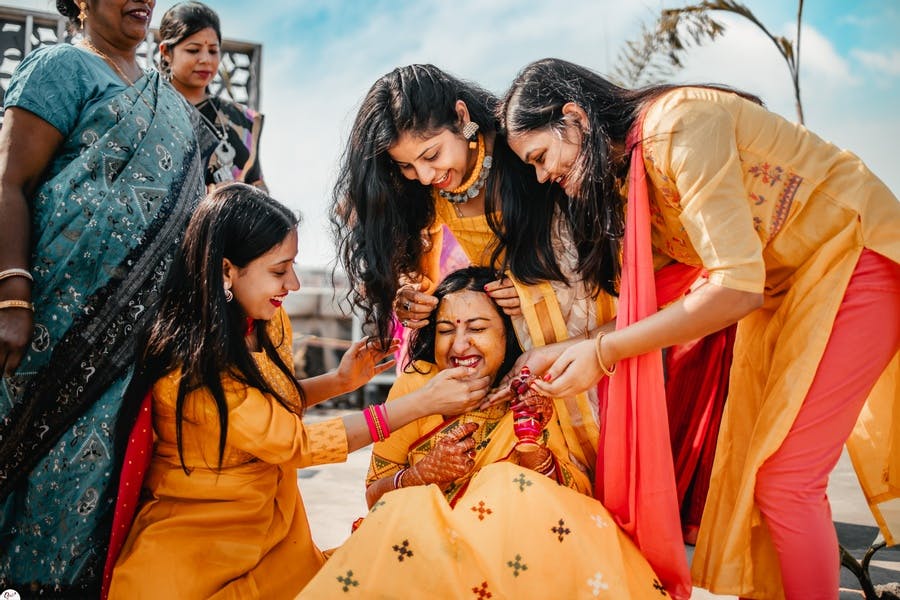 haldi wedding ceremony photos