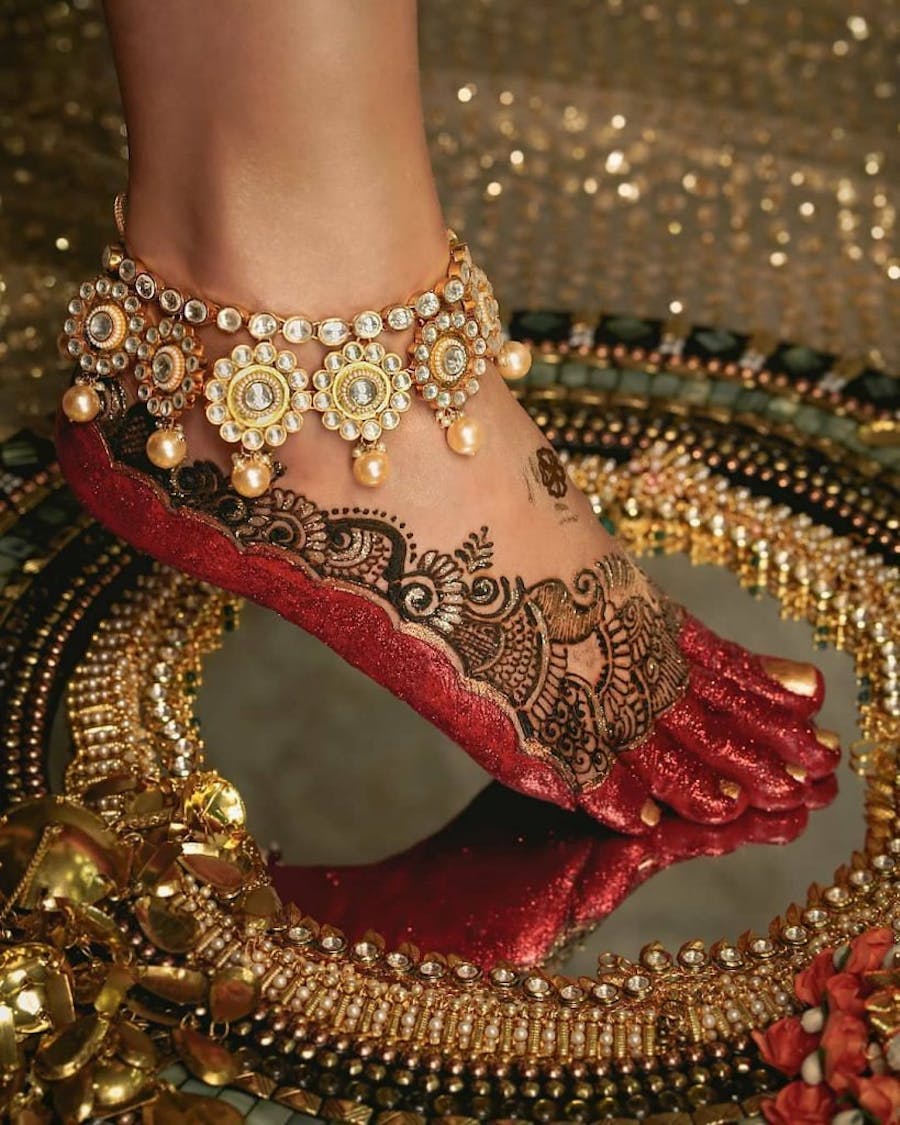 henna foot designs
