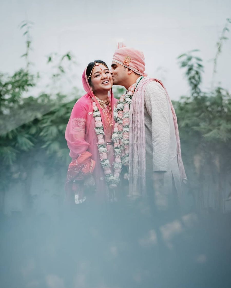 A peck on the cheeks