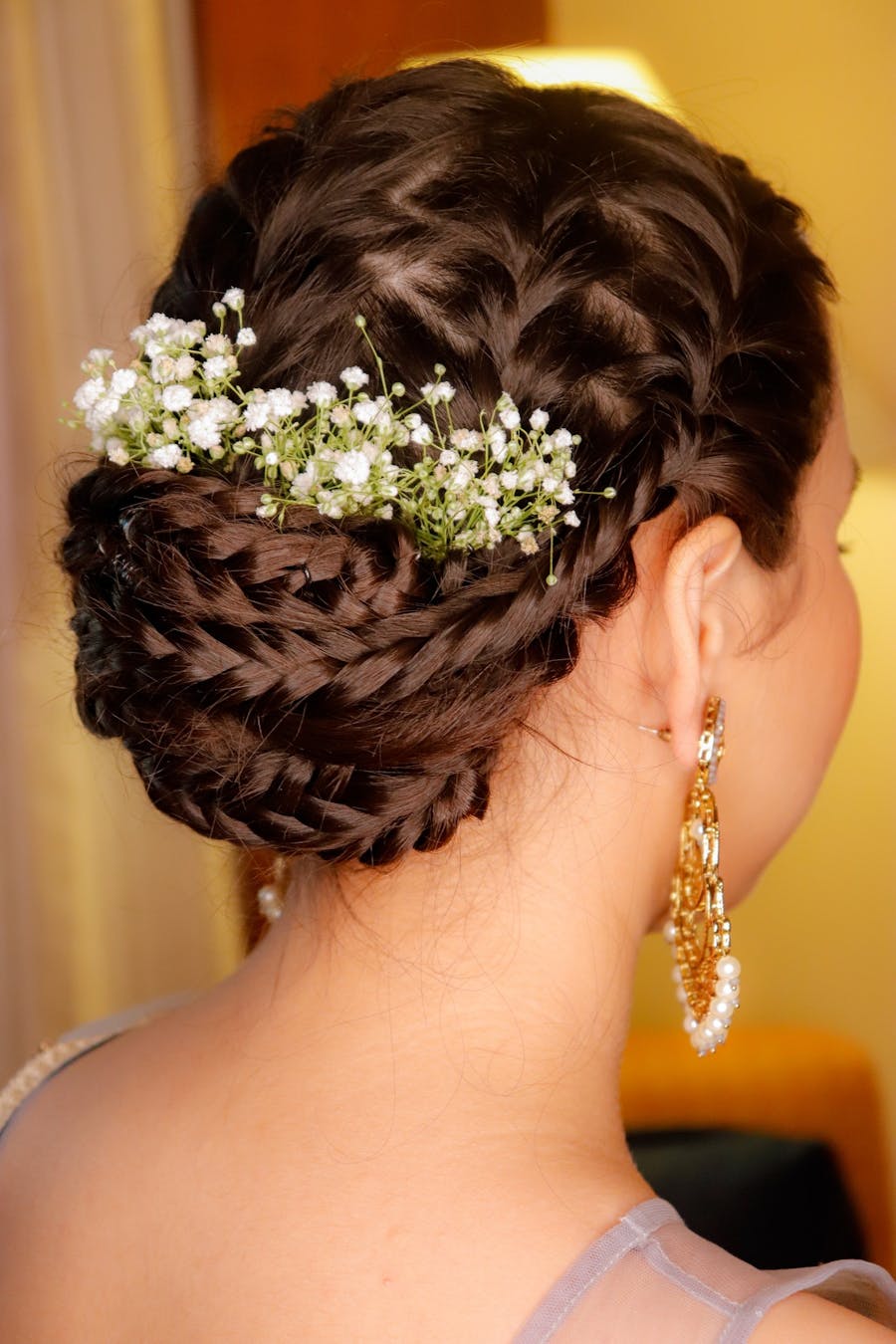 elegant buns for bridesmaids
