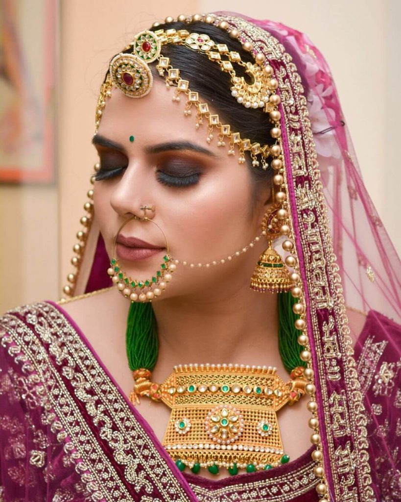 Bridal Rajputi Borla Design Maang Tikka Designs For Bride Bride