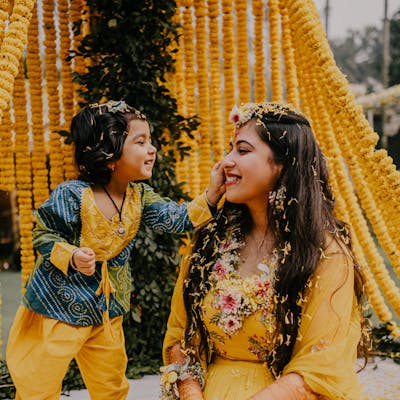 haldi ceremony event photo