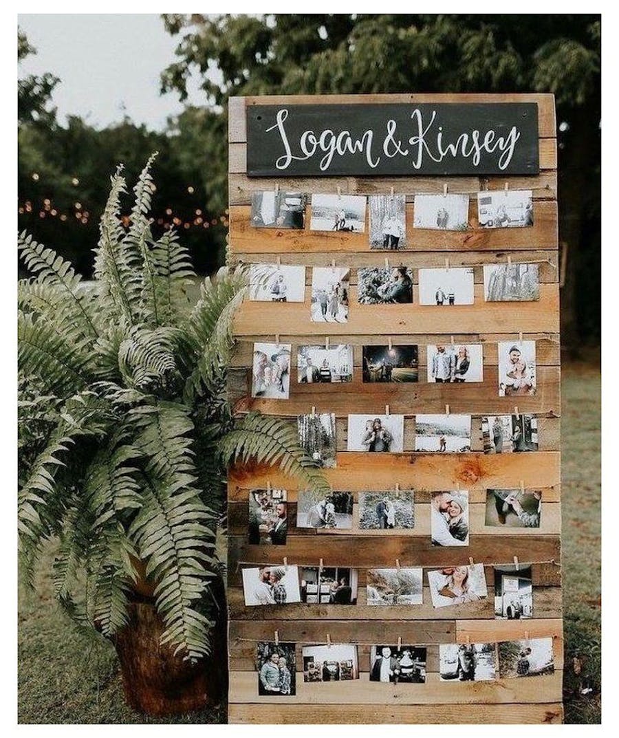 Creative ideas to use engagement pictures in wedding events
