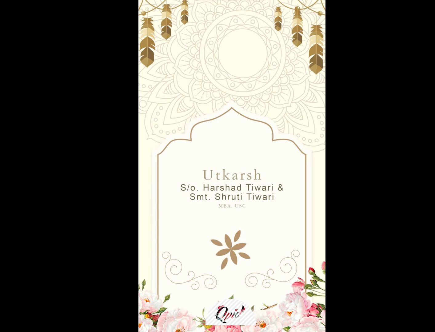 QPID WEDDING INVITATION