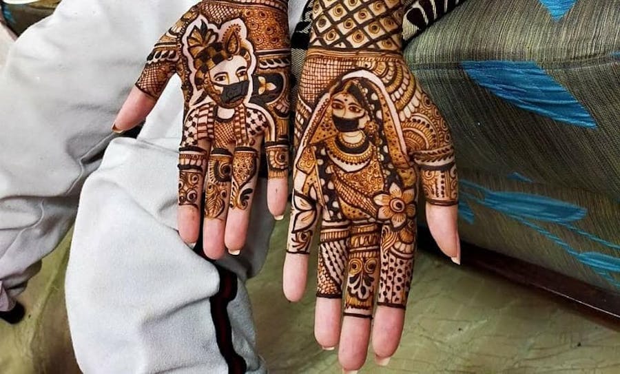 gorgeous groom mehndi design