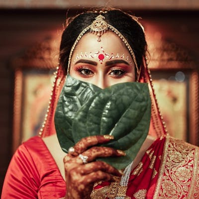 bridal photoshoot look