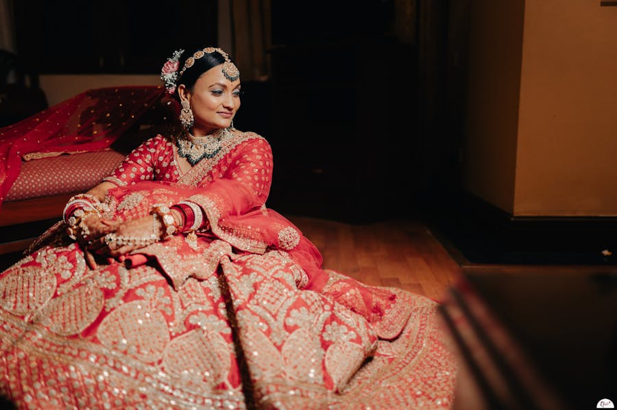getting ready bride pic