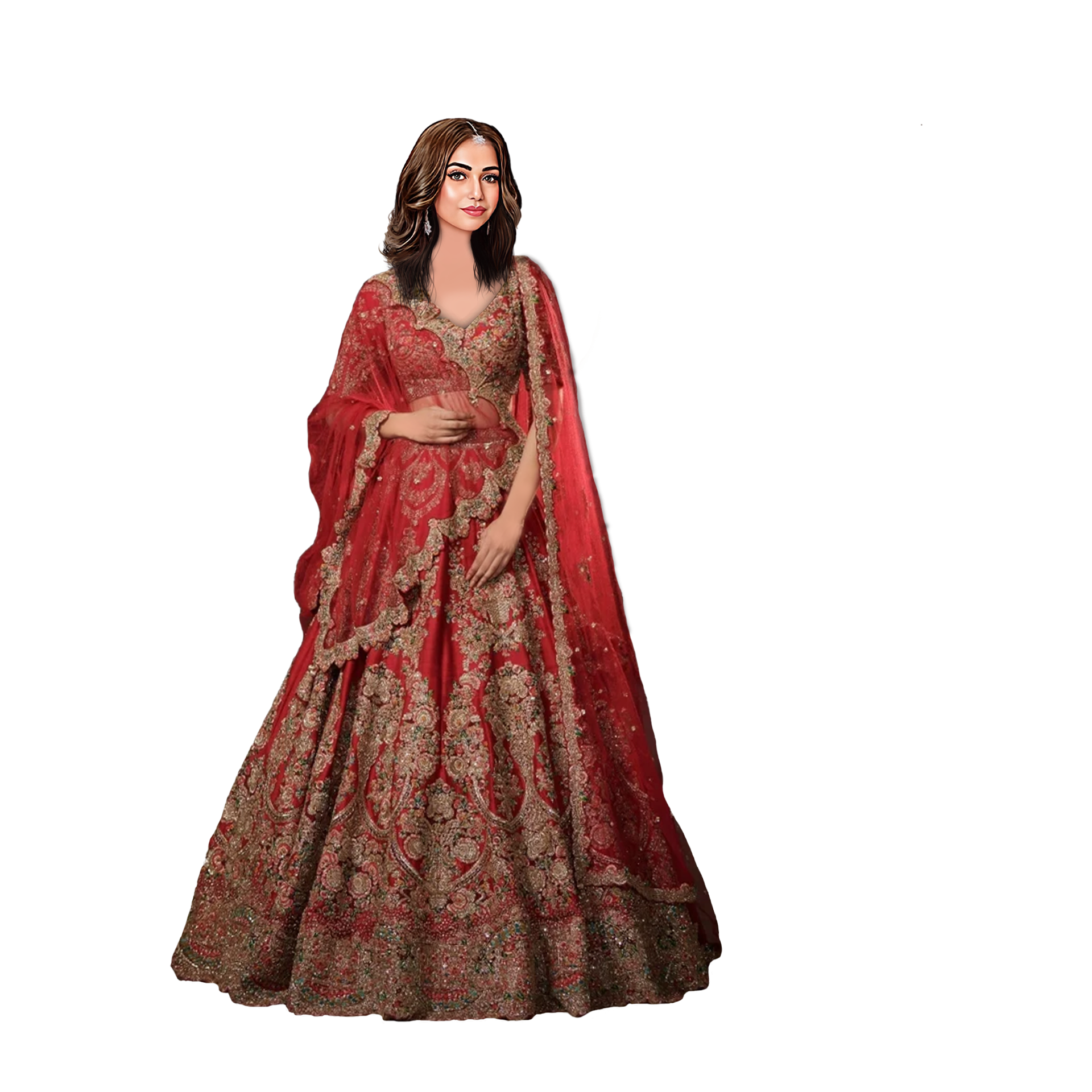 Poulomy Bride Reception