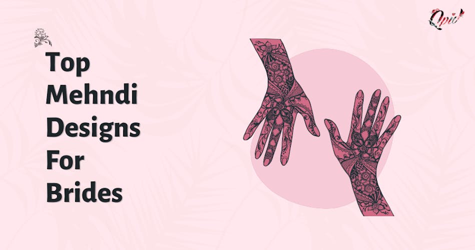 top mehndi designs for brides - blog poster