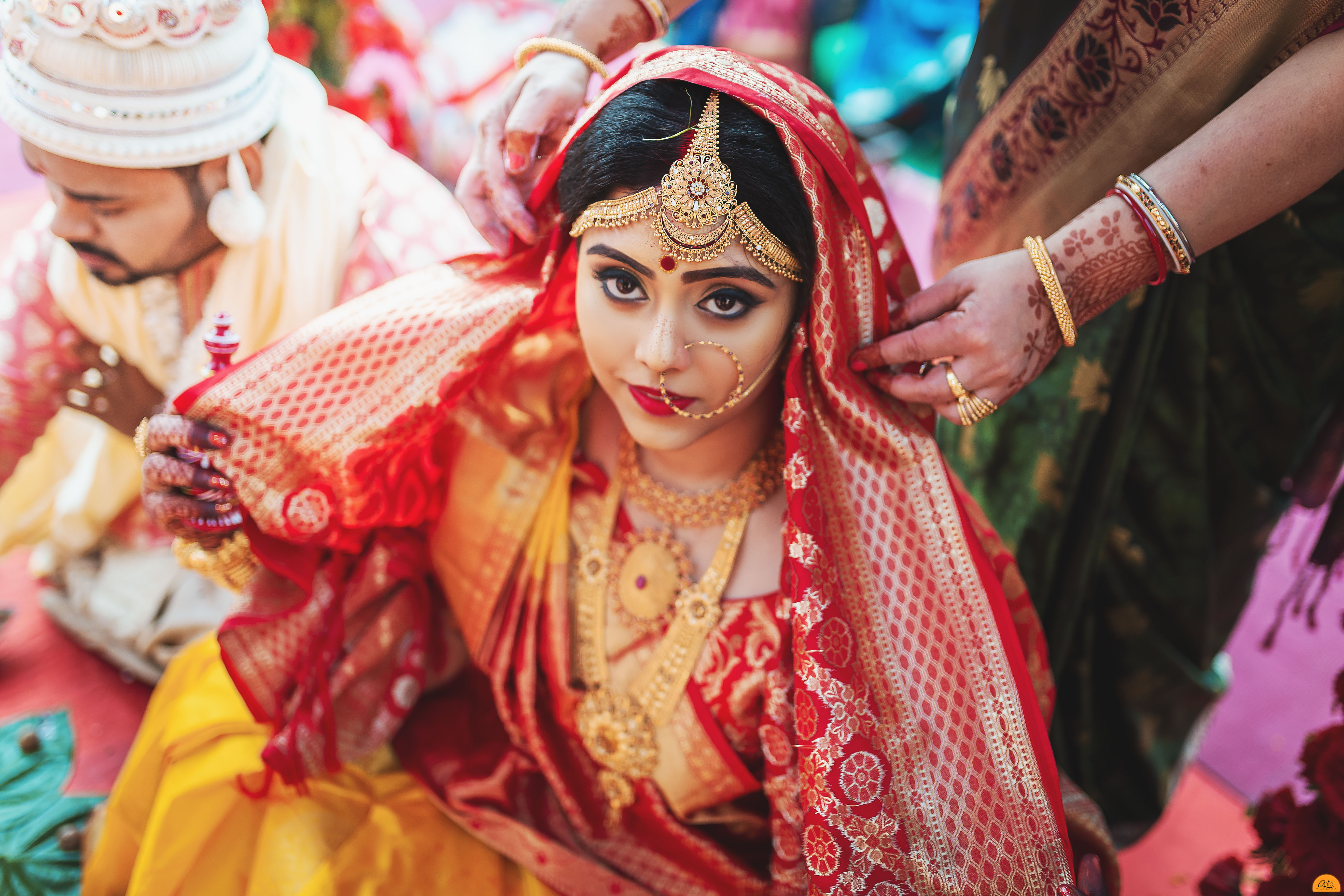 Bengali bridal gold deals earrings