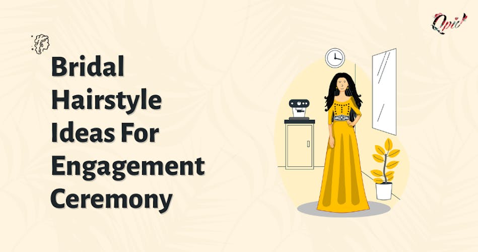 Trending Bridal Hairstyle Ideas For Engagement Ceremony - blog poster