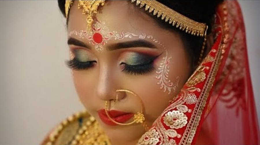 bengali bridal look