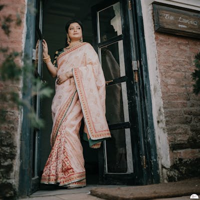 pre wedding photoshoot at Bawali Rajbari kolkata