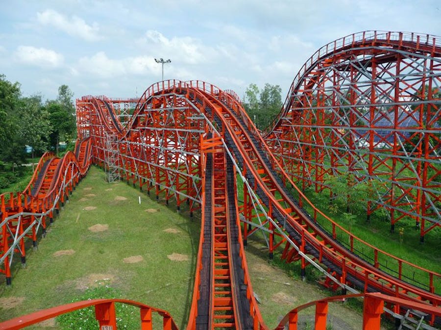 Roller coaster ride at Nicco Park