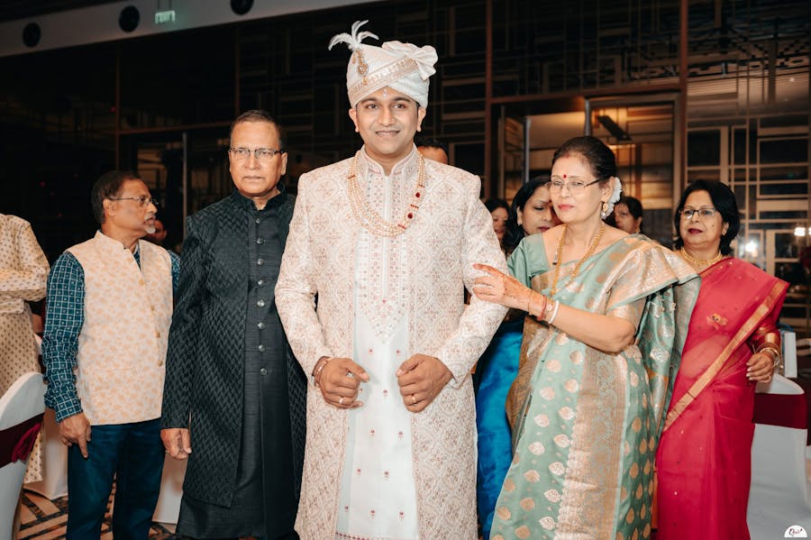 Royal Metallic Sherwani Look