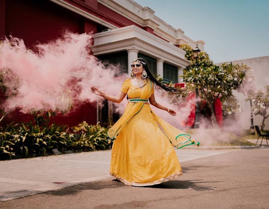 Happy bride