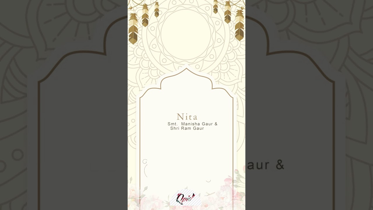 QPID WEDDING INVITATION