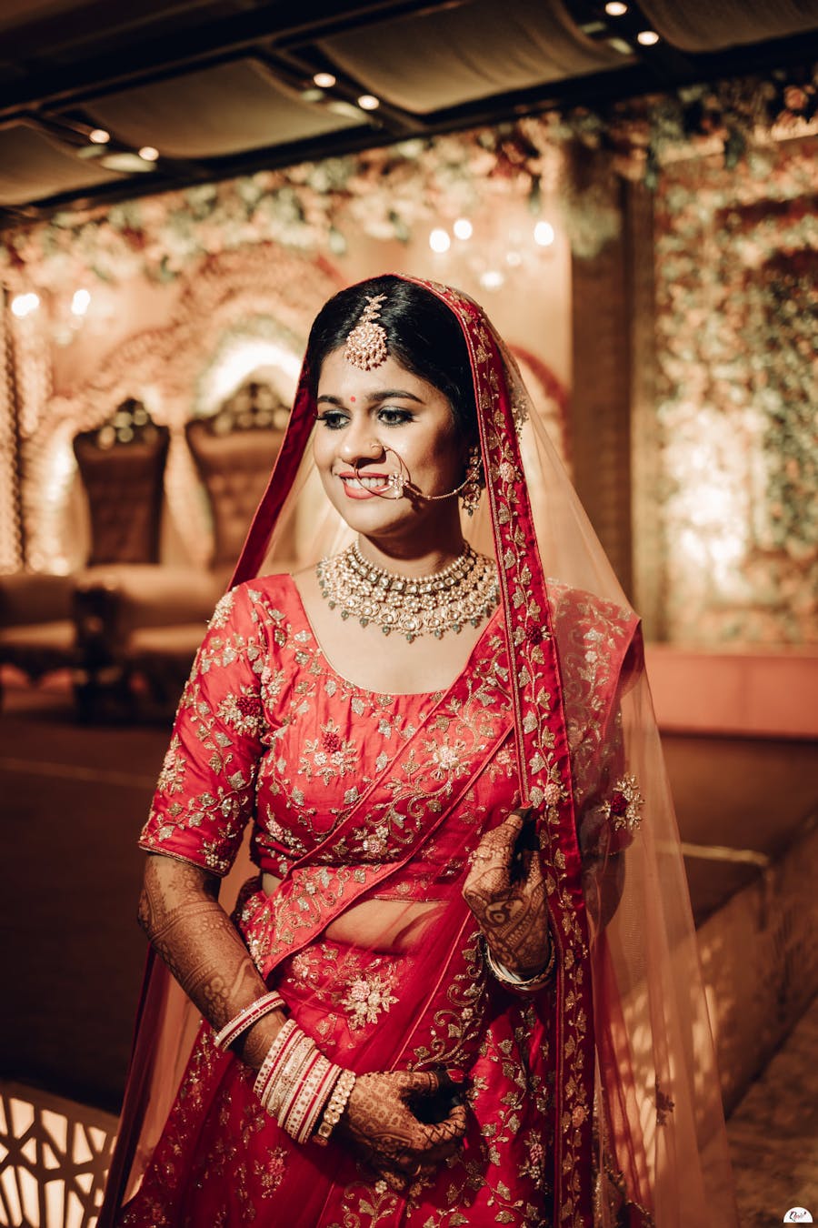 Fully embroidered bridal blouse