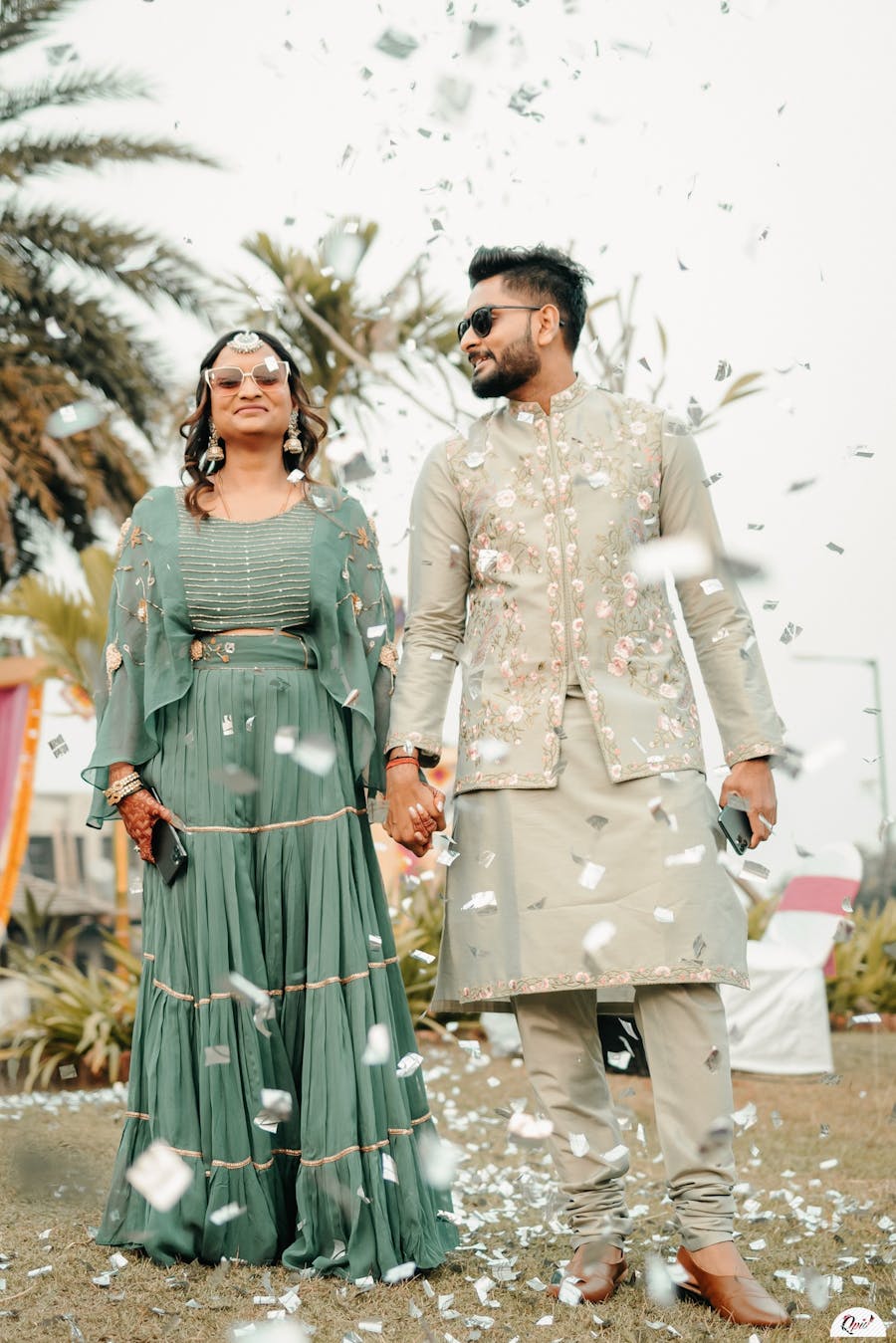 Matching outfit for Bride and groom