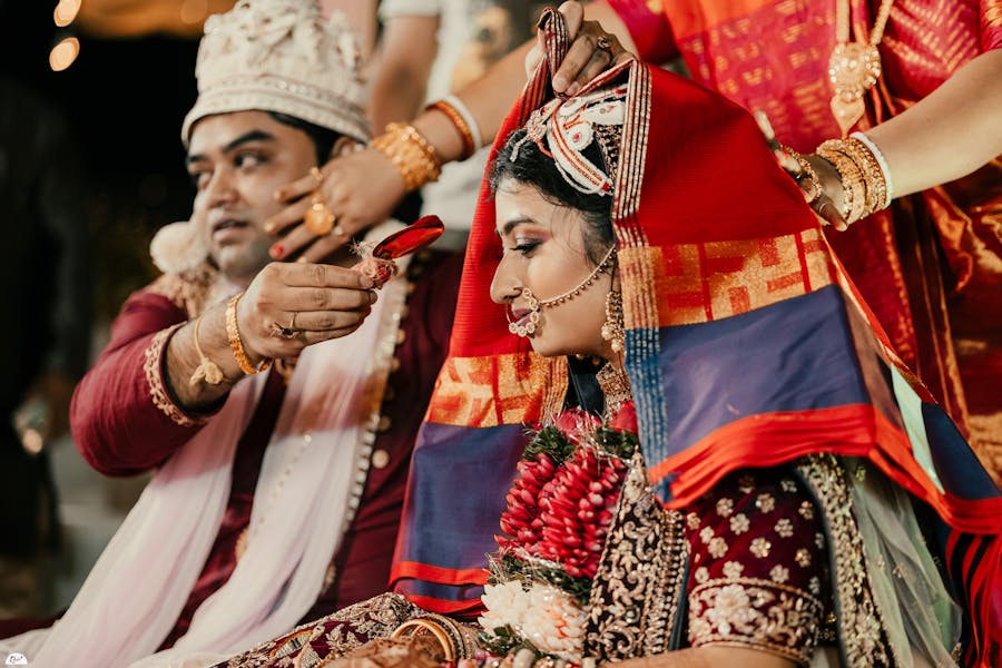 Marwari wedding sindoor daan
