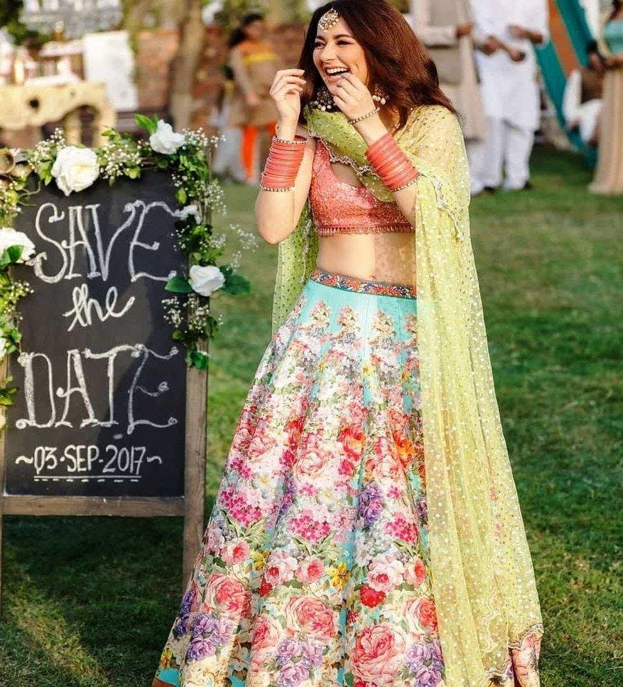 Mehendi Dress For Bride