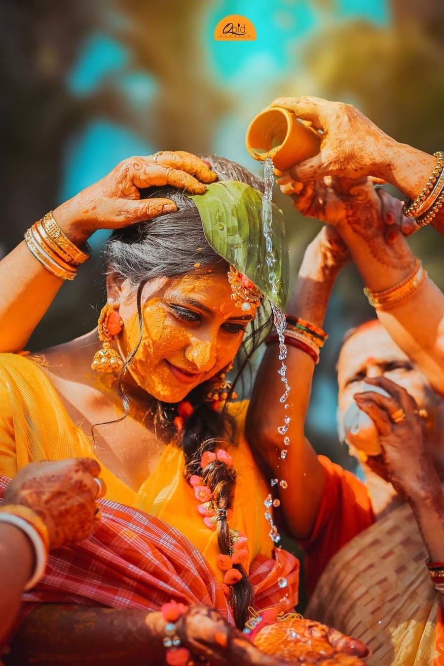 bridal haldi look photoshoot