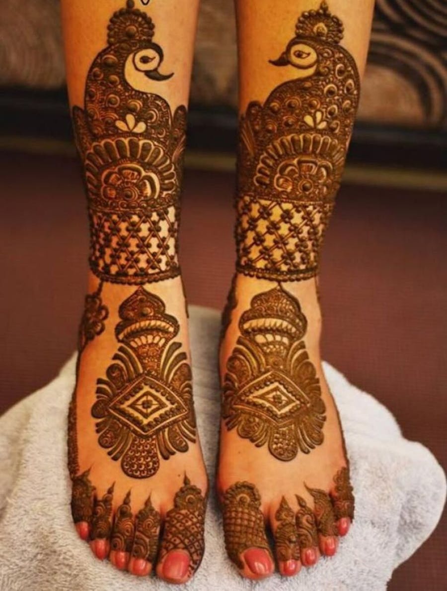 foot mehndi design
