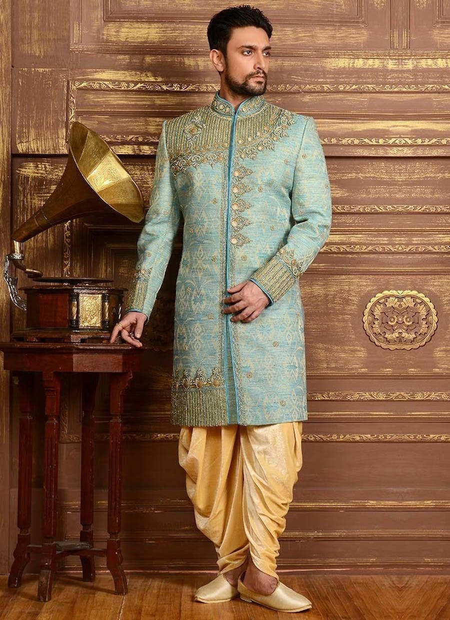 Patiala Salwar Sherwani for groom