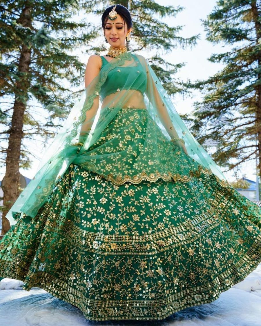 bengali mehndi dress