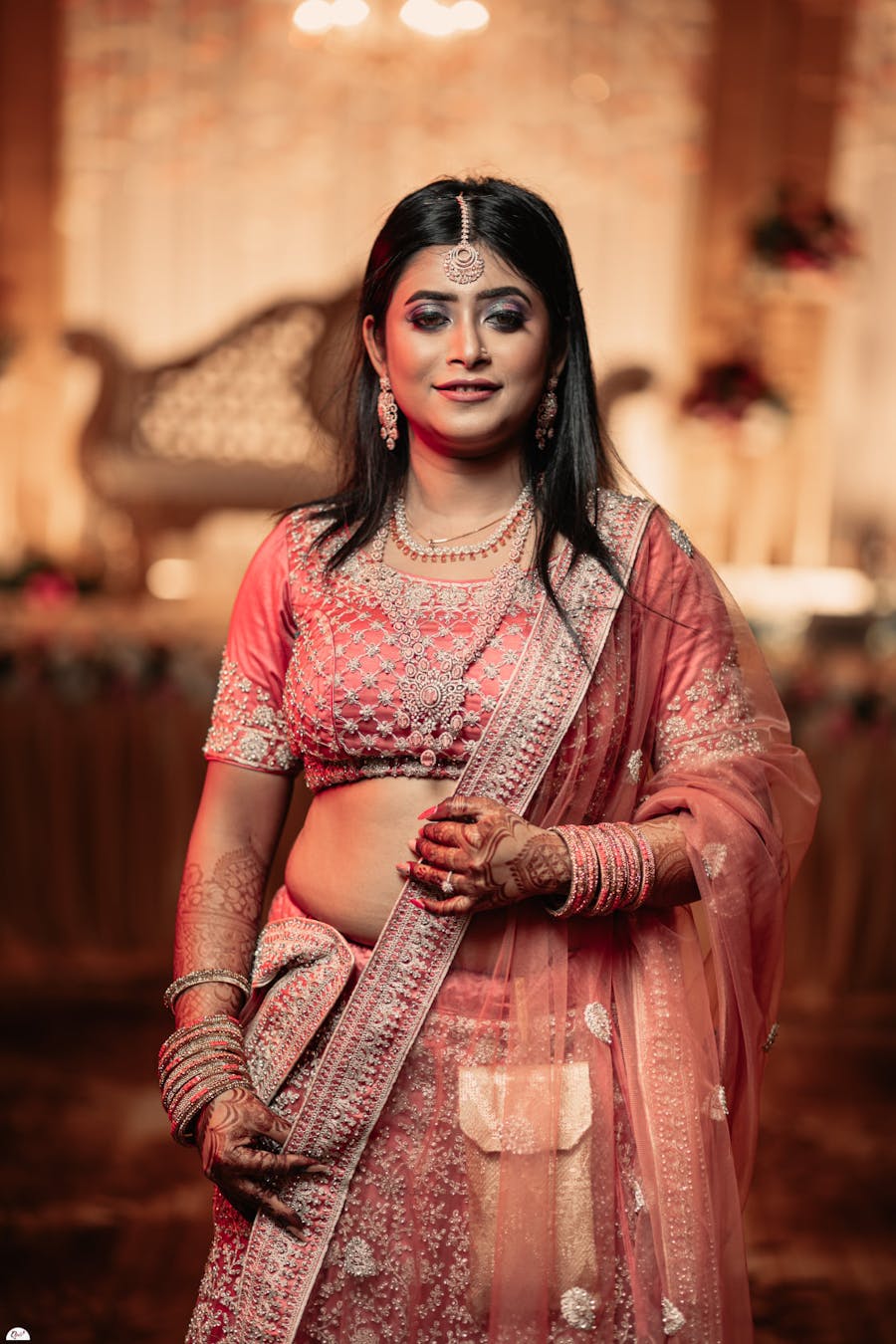 Pastel shade bridal blouse