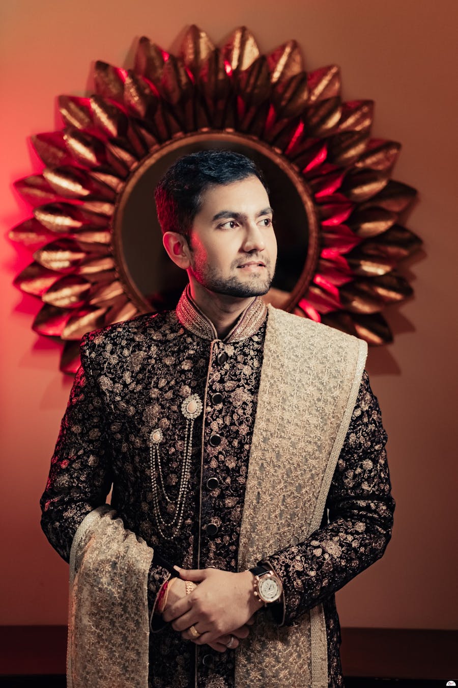 zardosi sherwani for groom