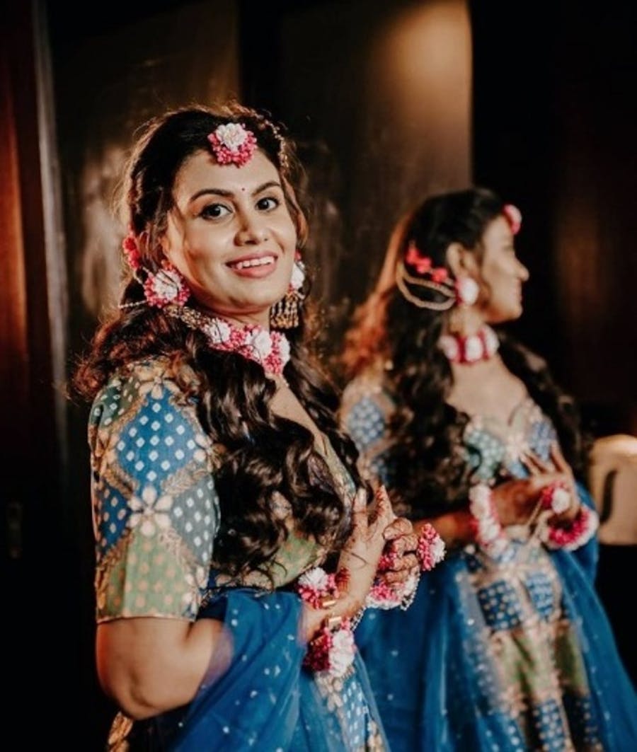 floral jewellerly for brides
