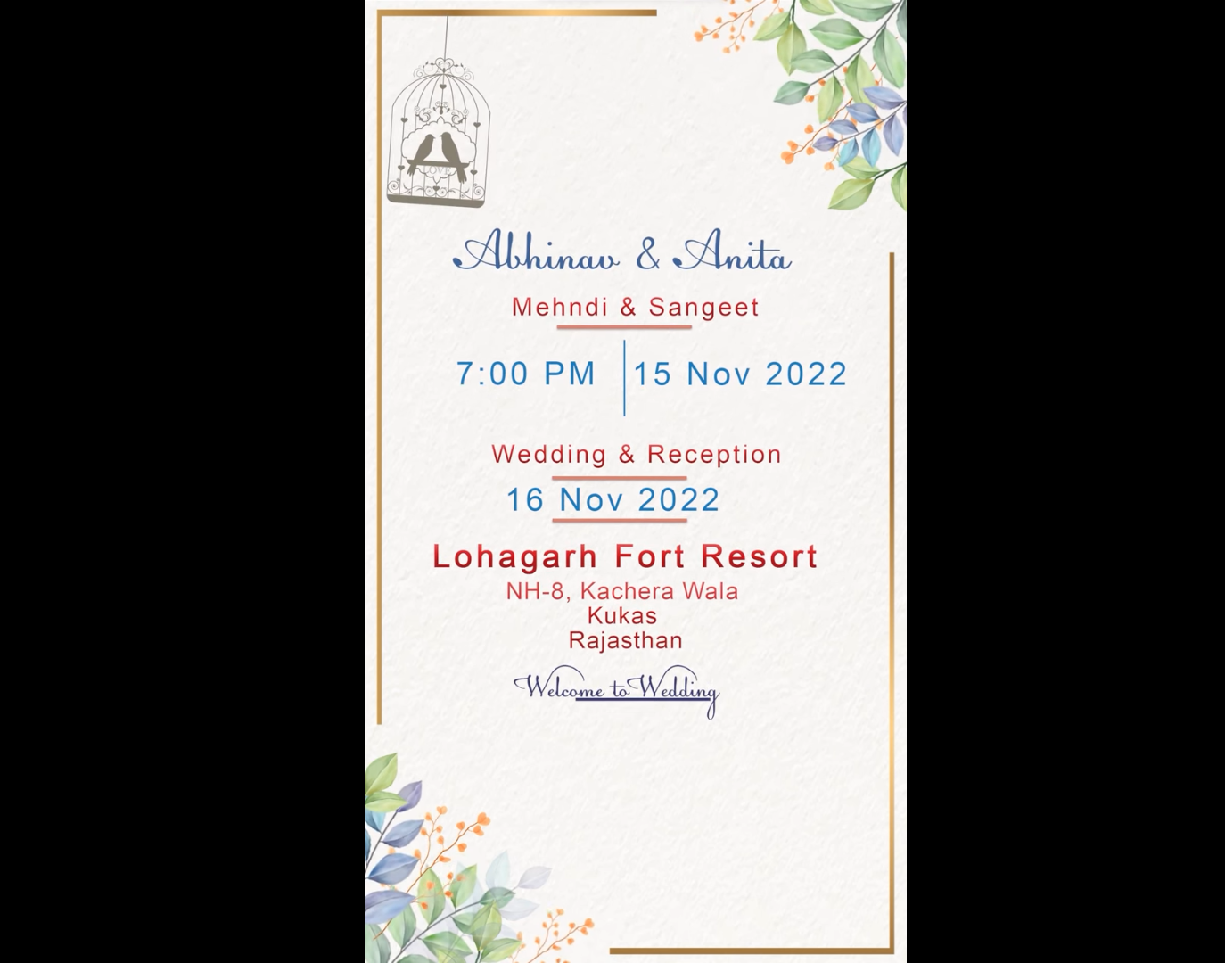 QPID WEDDING INVITATION