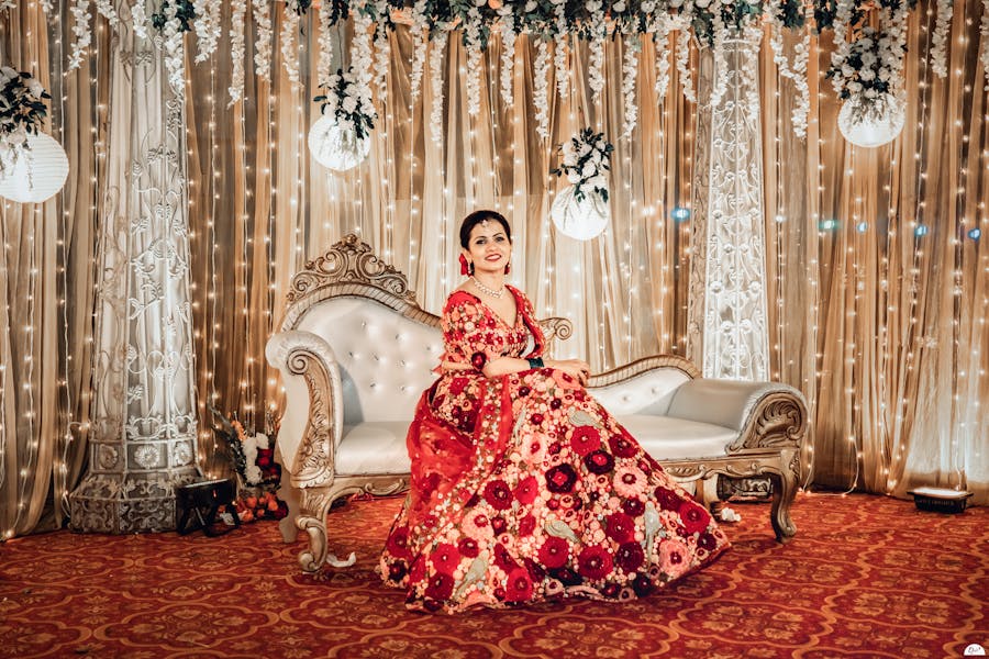 Bride pose