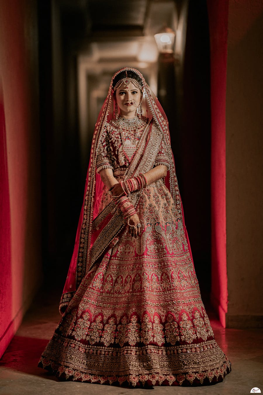 best red lehenga for brides