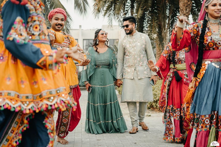 Matching outfit for Bride and groom