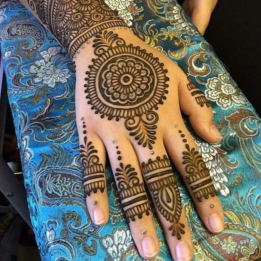Punjabi style Mehendi design