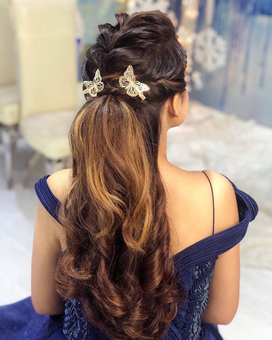 best engagement hairstyle for brides