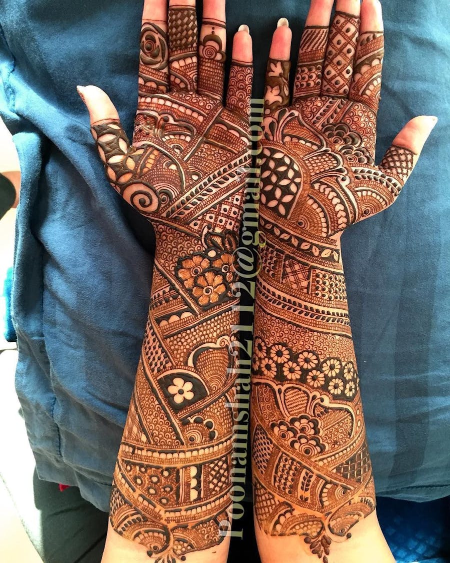 Bridal mehndi design