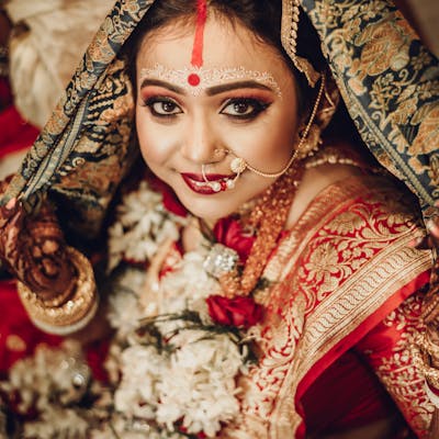 Bengali bridal look