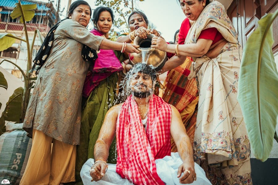bengali groom look photoshoot