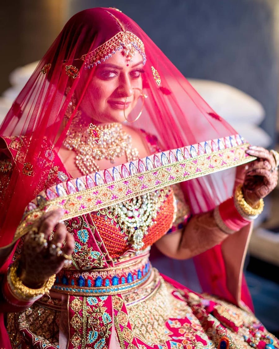 Multicolor Lehenga Belt Design