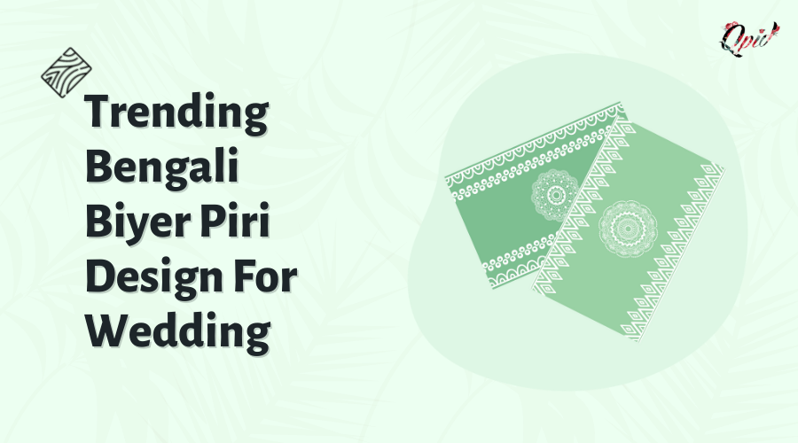 Trending Bengali biyer piri design for wedding