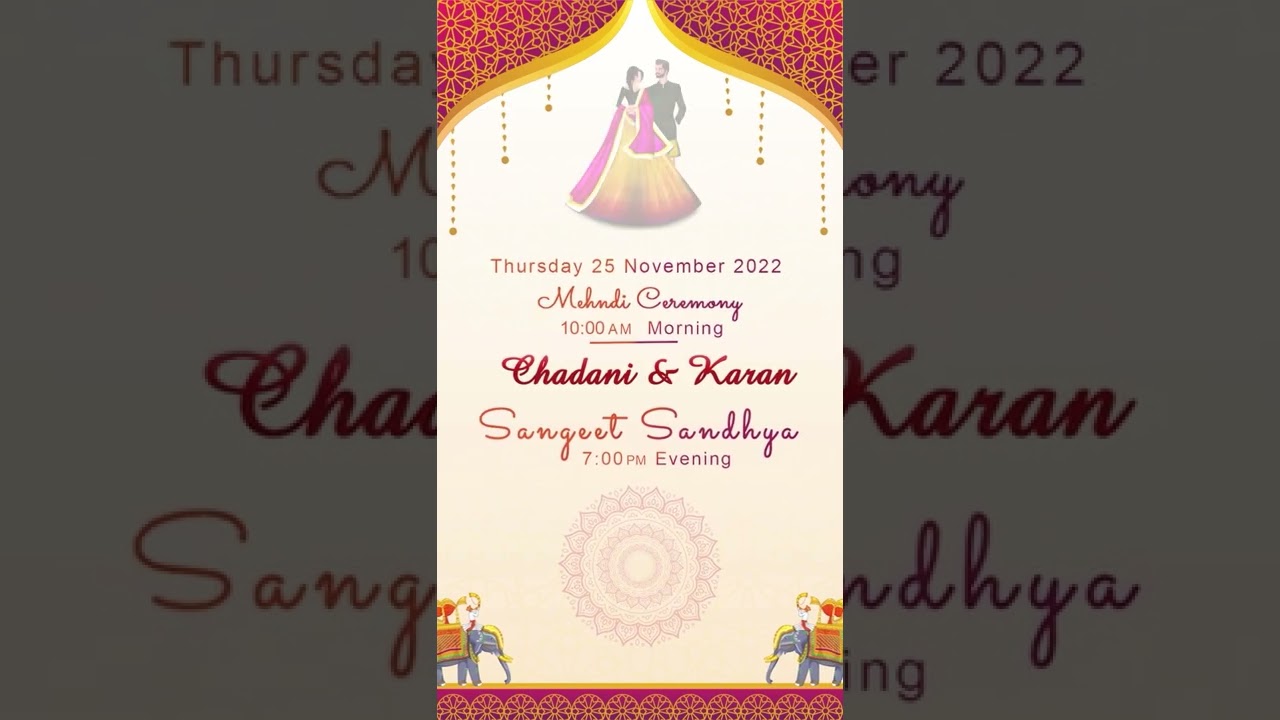 QPID WEDDING INVITATION