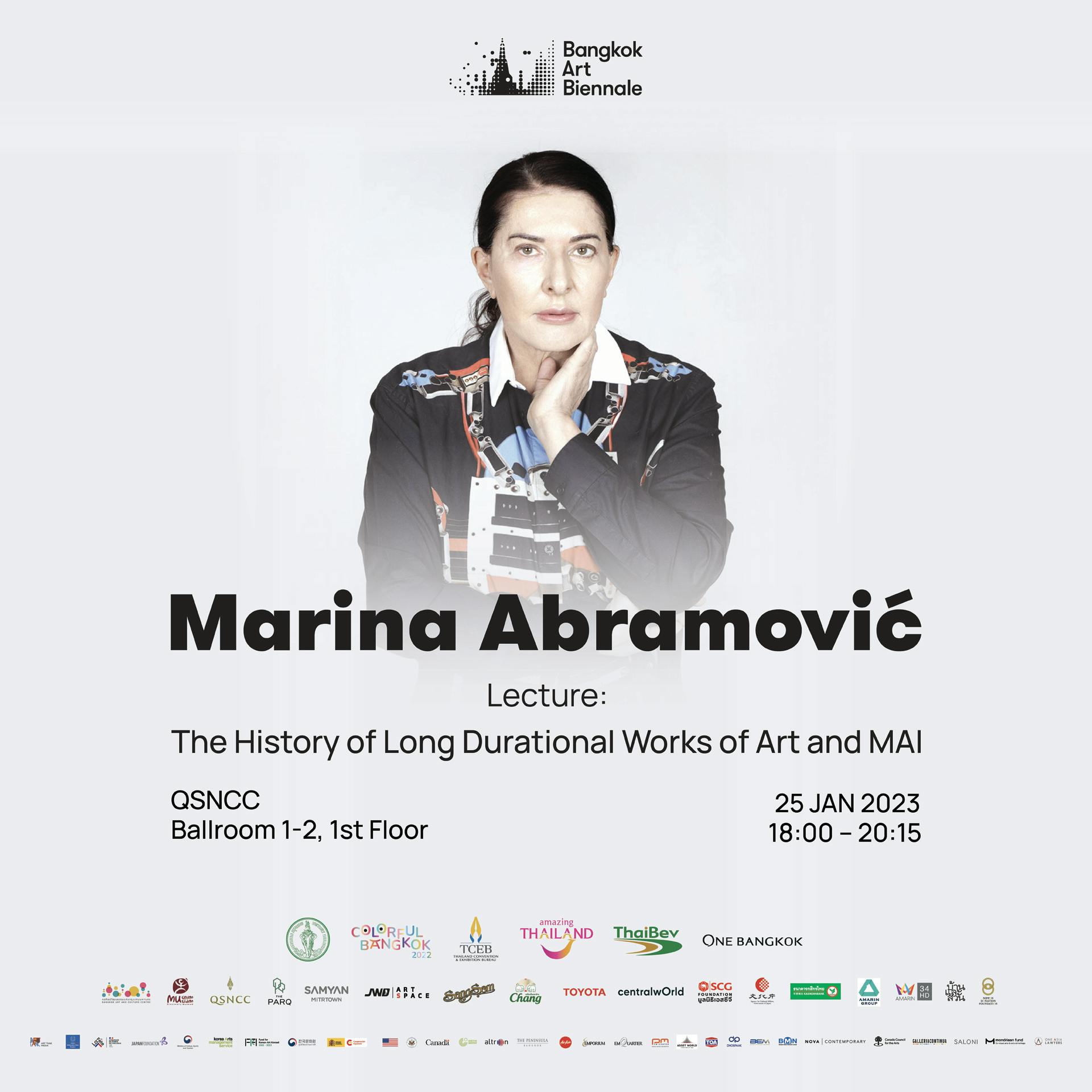 Lecture "History of Long Durational Work and MAI" by Marina Abramovic