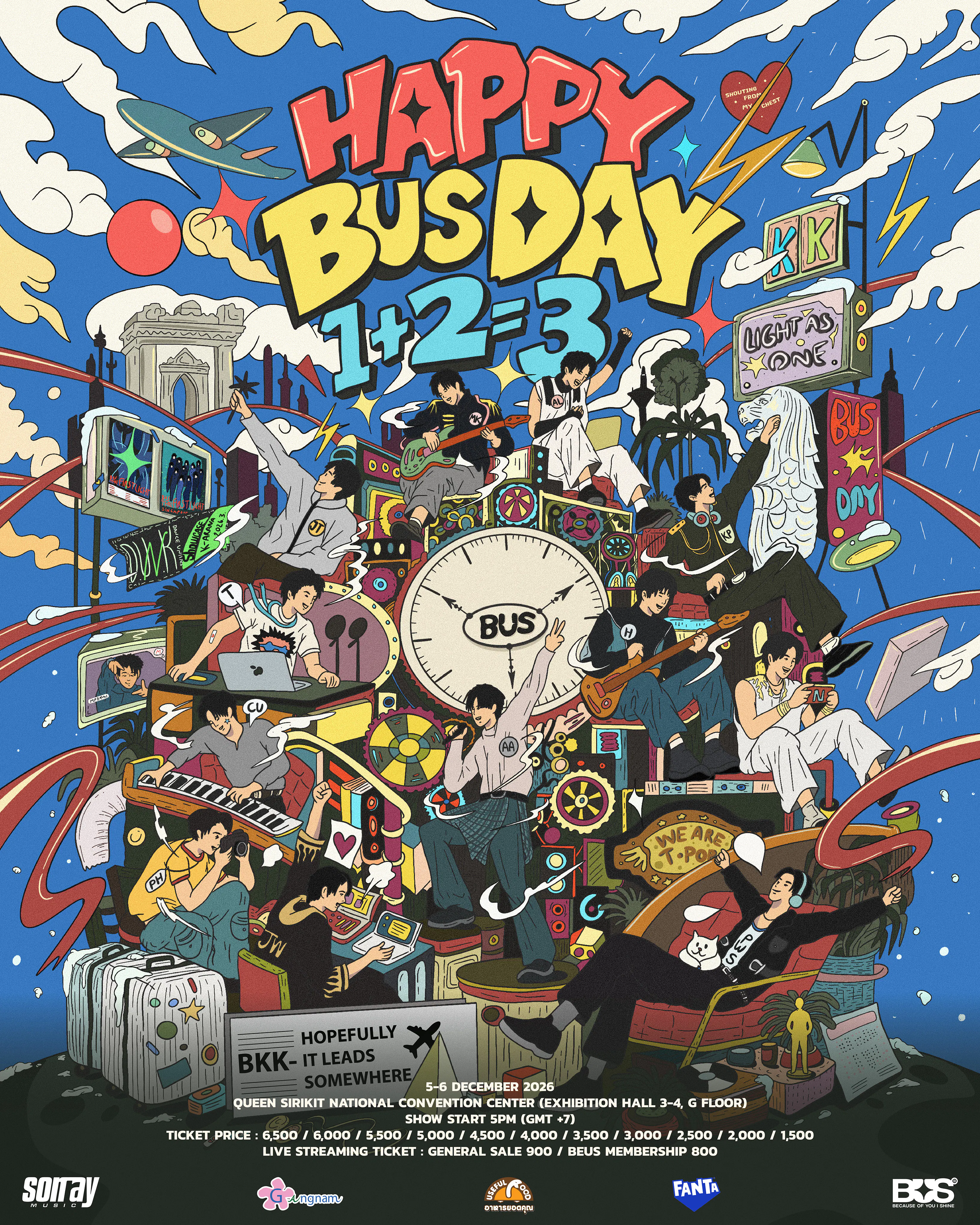 Happy BUSDAY 1 + 2 = 3