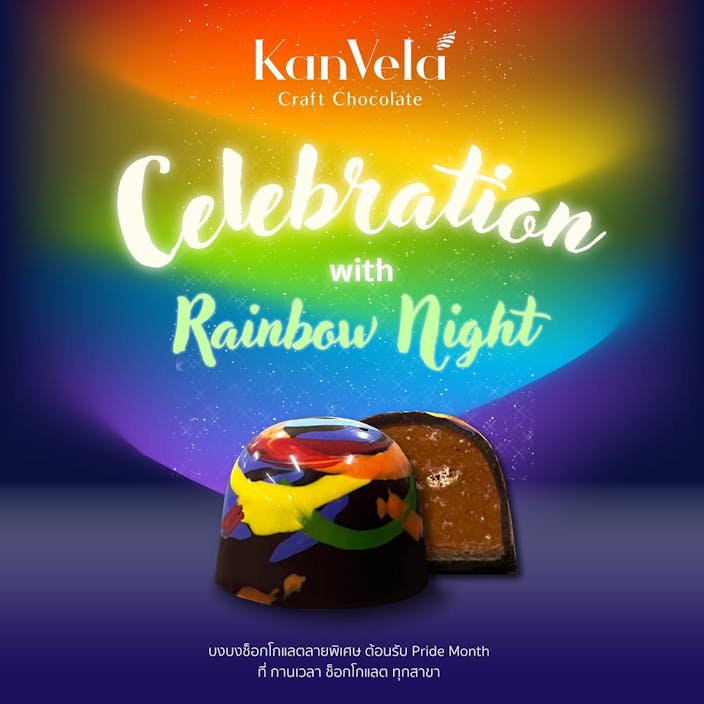 Celebration with Rainbow Night